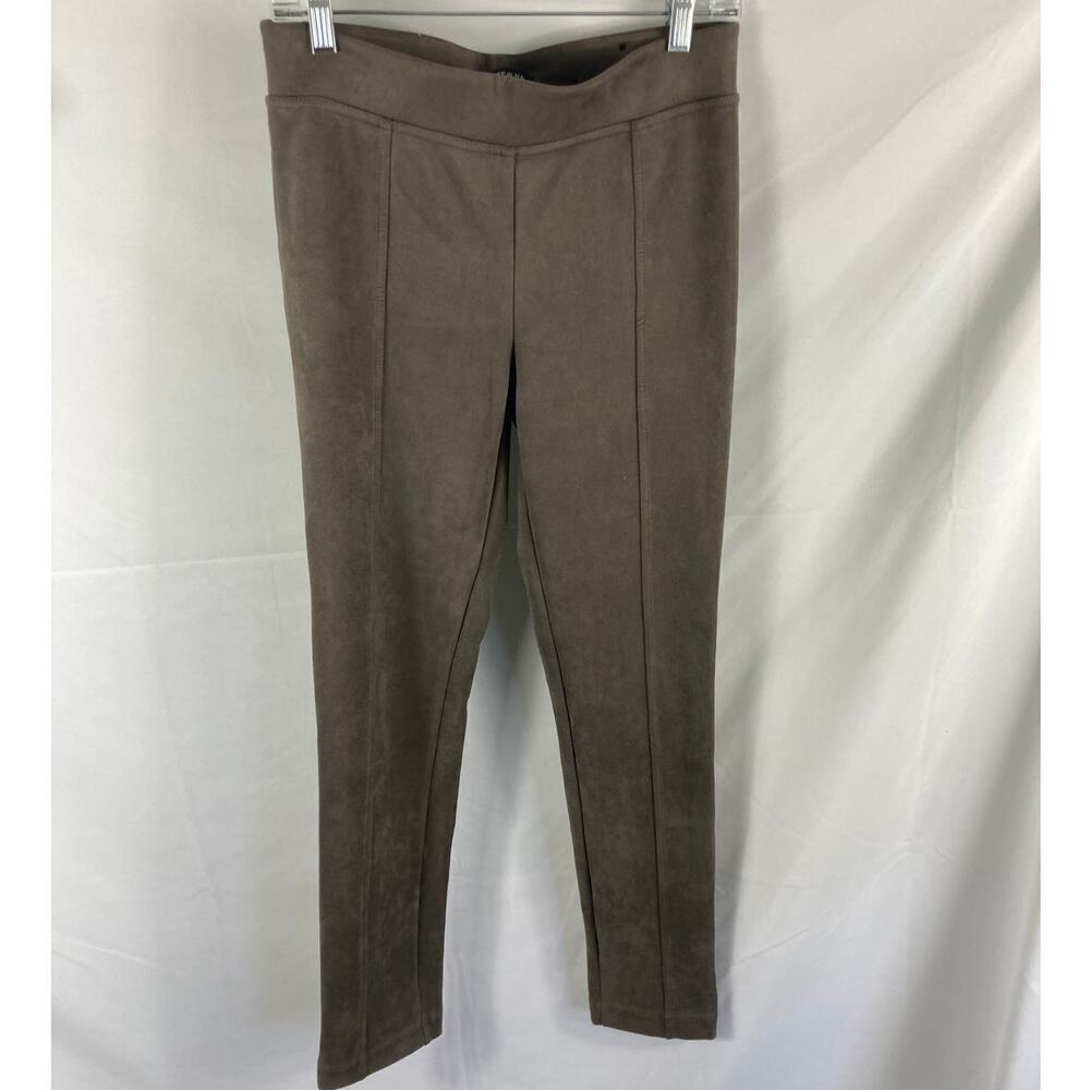 Andrew Marc Faux Suede Taupe Leggings Skinny pants Size Small